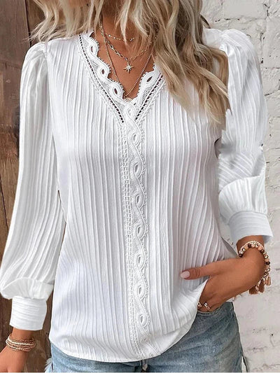 Christine | Bluse mit Premium-Spitzendetails