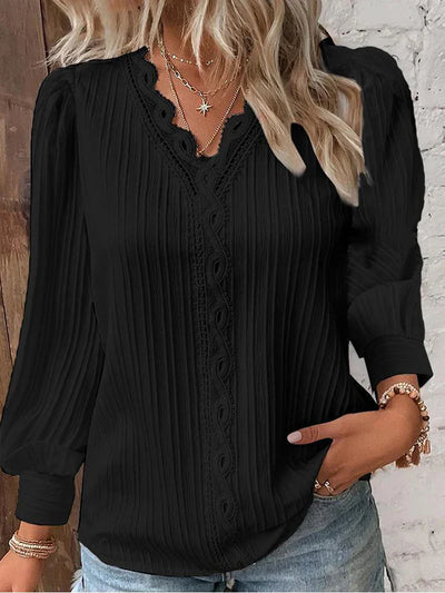 Christine | Bluse mit Premium-Spitzendetails