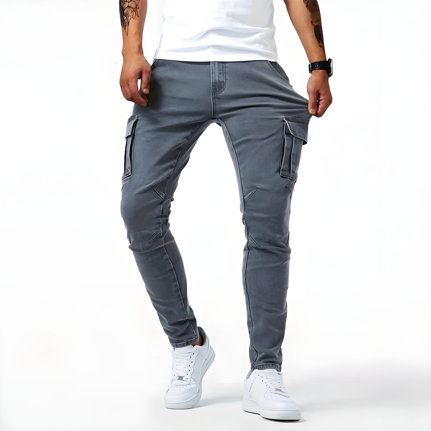 Samuel | Stretch Denim Cargohose