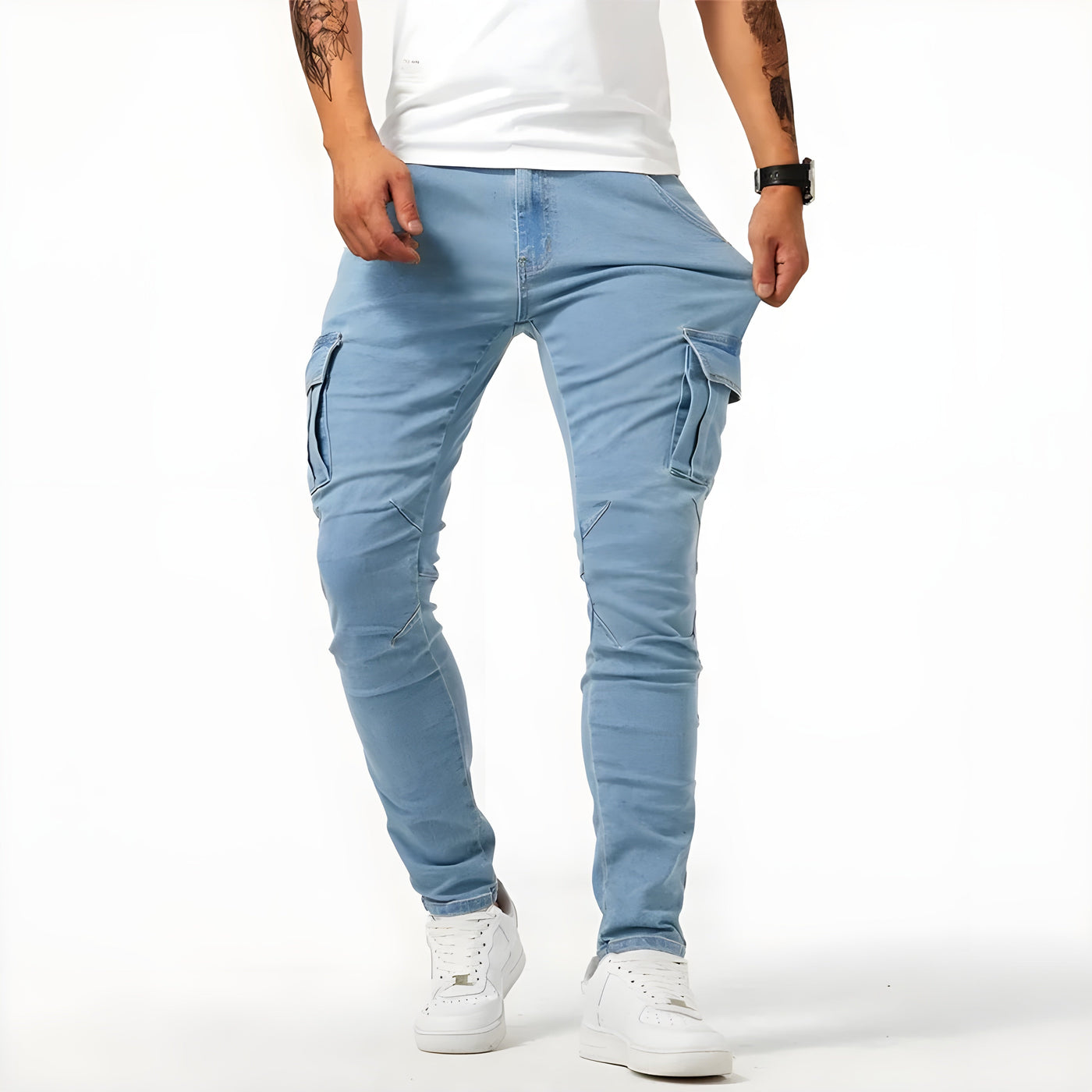 Samuel | Stretch Denim Cargohose